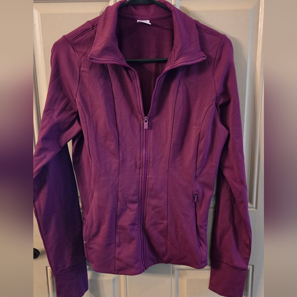 Everyday Women's Fitted Purple Jacket With Zip Pockets